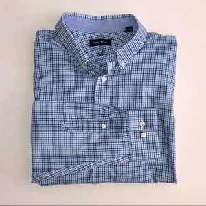 Nautica | long sleeve plaid gingham button down